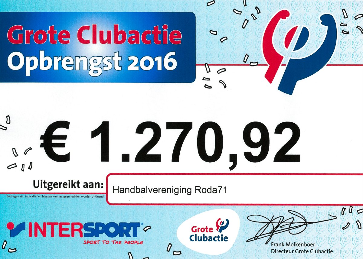 GCA cheque 2016
