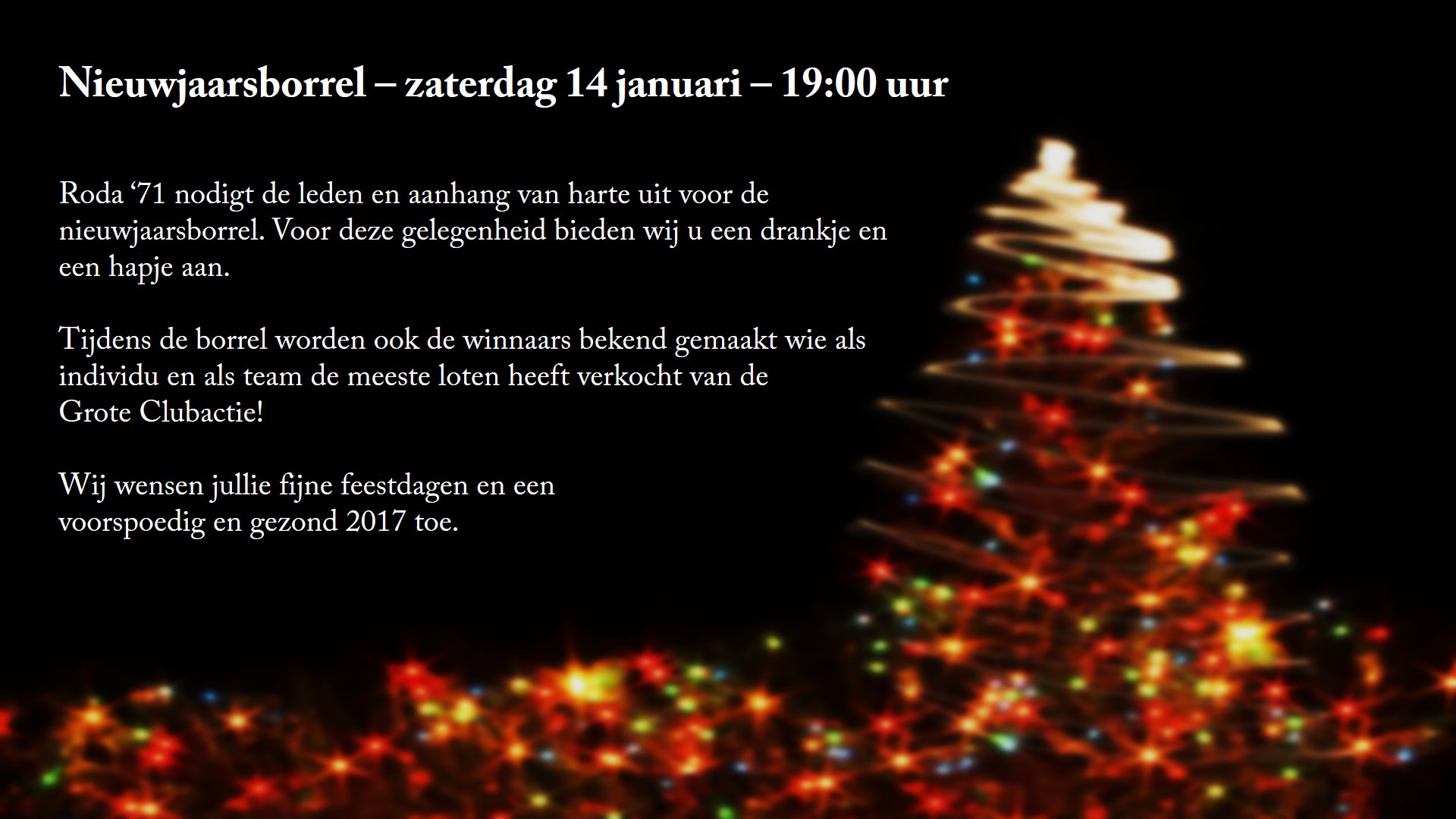 Nieuwjaarsborrel 2017